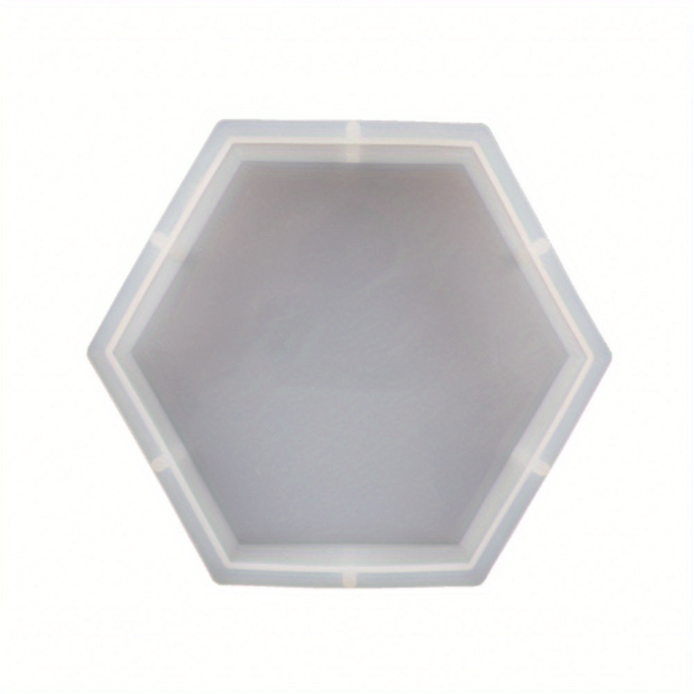 Resin Silicone Mold for DIY Art - Hexagon Round Square Rectangle
