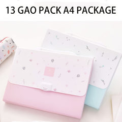 13 Grid Accordion Bag A4 Functional File Folder Document Bag