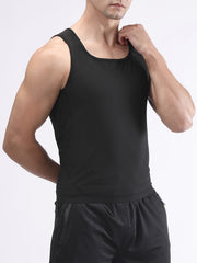 Men's Sauna Undershirt Compression Sweat Shirt for Fitness