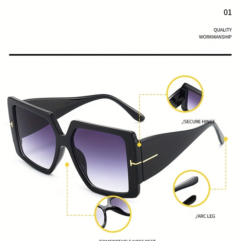 Men's Polarized Square Sunglasses UV Protection