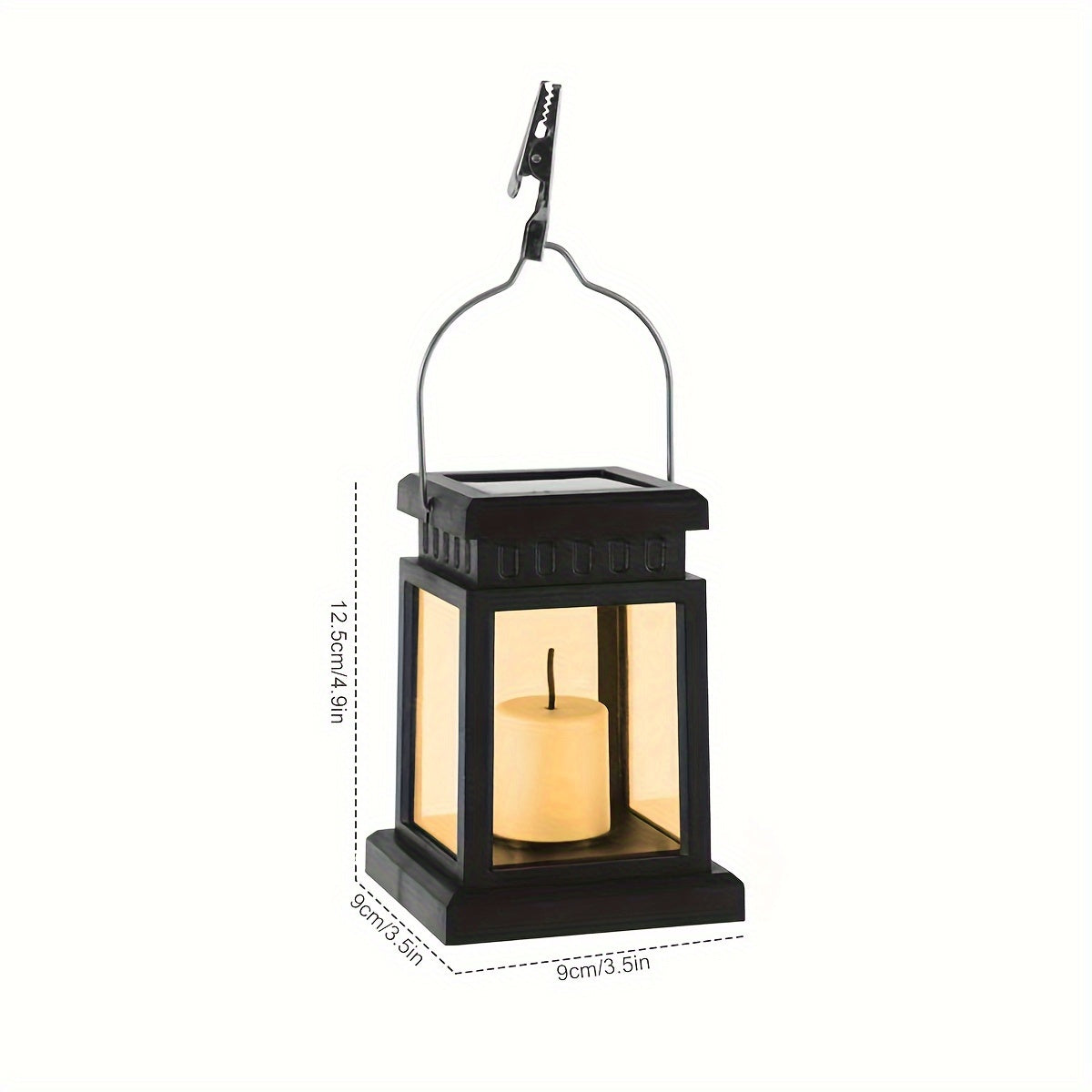4pcs Outdoor Solar Lantern Hanging Candle Lamps Garden Decor Landscape Lighting