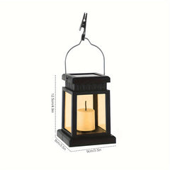 4pcs Outdoor Solar Lantern Hanging Candle Lamps Garden Decor Landscape Lighting
