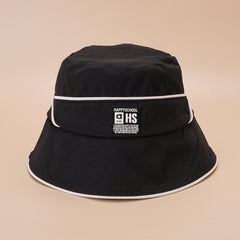 Patch Bucket Hat Reversible Fisherman Cap Women Summer Beach Travel Sun Hat