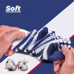 5pairs Baby Non Slip Toddler Socks Cotton Striped Crew Socks For Boys And Girls