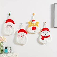 Christmas Cartoon Hanging Towel for Bathroom