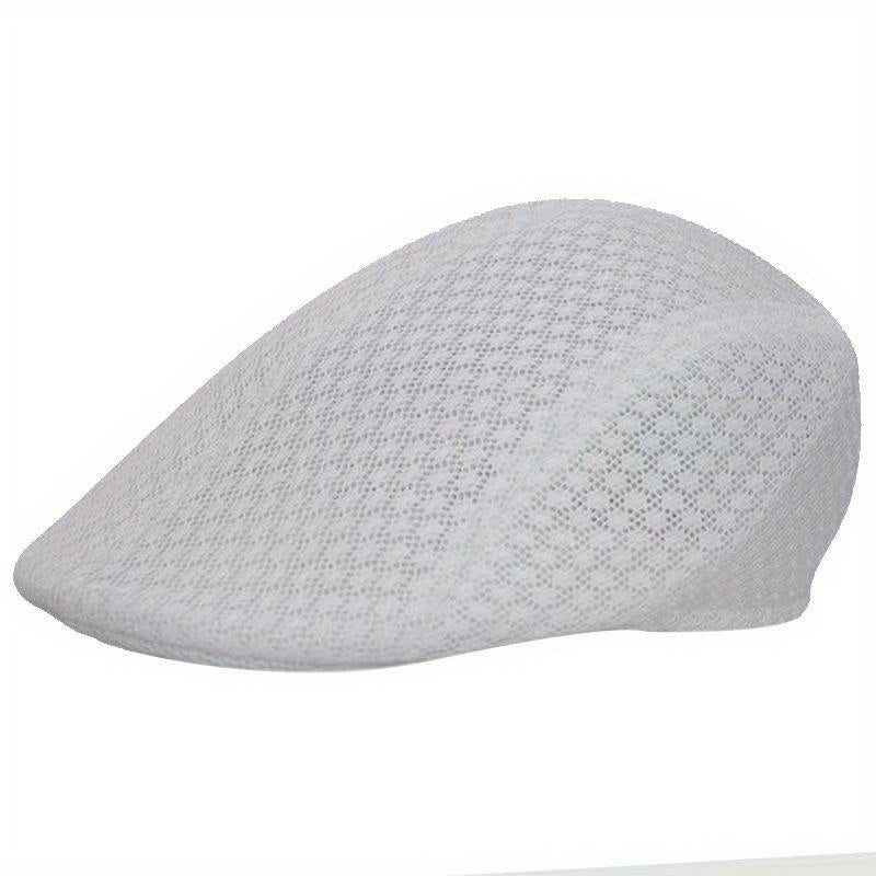 Men's Mesh Beret Hat Summer Breathable Hat