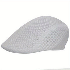Men's Mesh Beret Hat Summer Breathable Hat