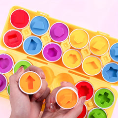 12pcs Easter Egg Sorting Set for Toddlers - Develop Fine Motor Skills
