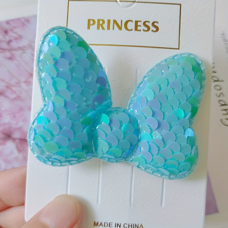 Sequin Bow Hair Clip for Kids