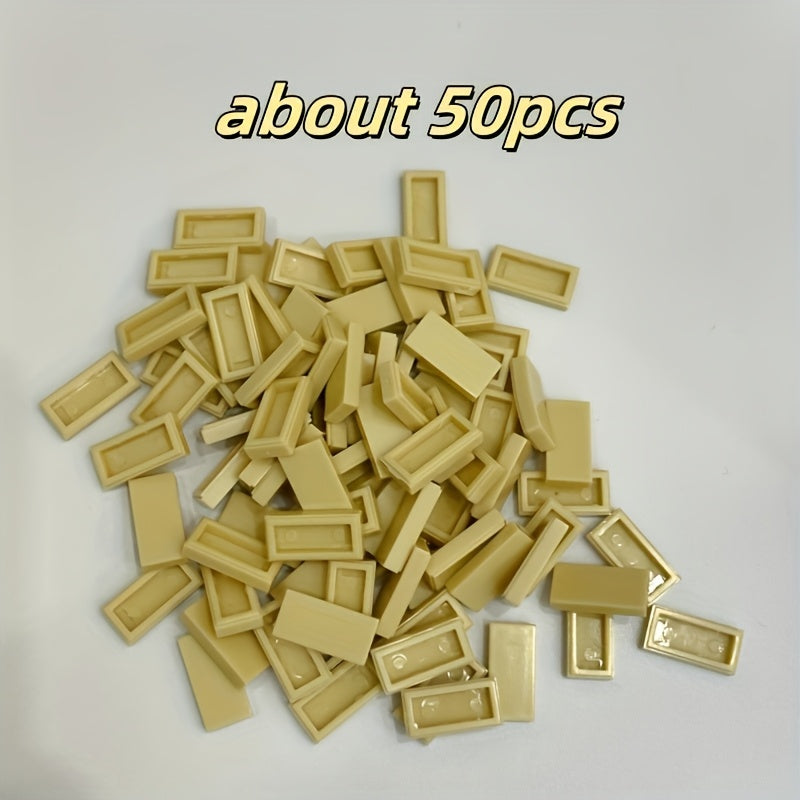 ABS Plastic 1x2 Light Plate Bricks Mixed Building Blocks DIY Education Toy Parts