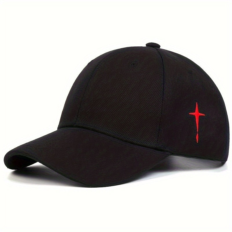 Men's Cross Baseball Cap Adjustable Casual Style Hat