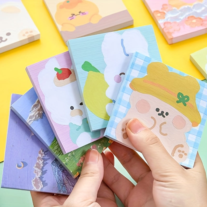 3D Cartoon Sticky Notes for Students & Memos