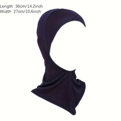 Elastic Hijab Cap Under Scarf Full Coverage Sunscreen Hat for Women