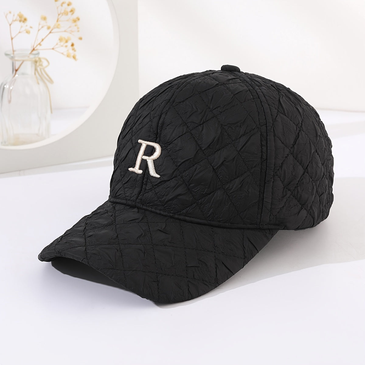 R Letter Baseball Cap Unisex Breathable Adjustable Year Presents