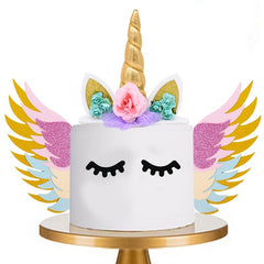 Magical Unicorn Cake Topper Set for Parties & Weddings
