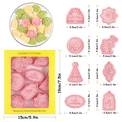Eid Mubarak Cookie Cutter Set DIY Baking Tools for Islamic Party Decoration