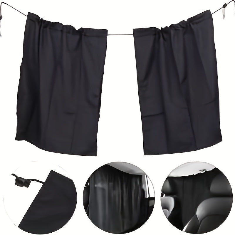 Car Partition Curtain Sun Screen Front Rear Shading Portable RV Curtain