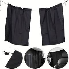 Car Partition Curtain Sun Screen Front Rear Shading Portable RV Curtain