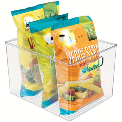 Kitchen Plastic Storage Organizer Container Bins Clear