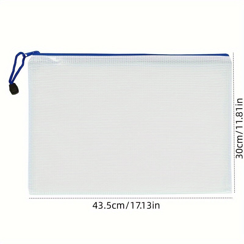 100pcs Mesh File Bag File Storage Bag File Holder Office Supplies