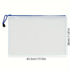 100pcs Mesh File Bag File Storage Bag File Holder Office Supplies