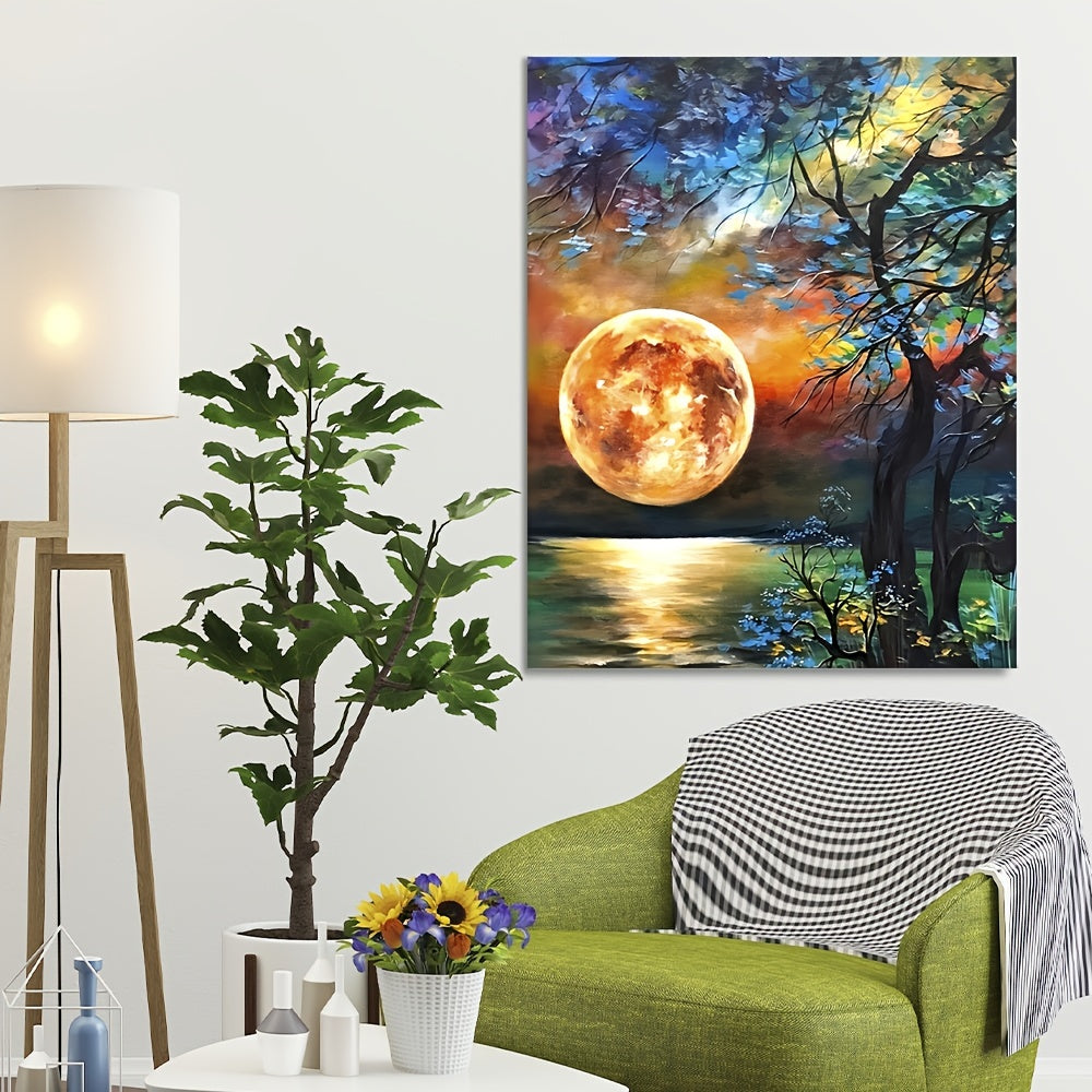 Moon And Lake Painting By Numbers DIY Kit