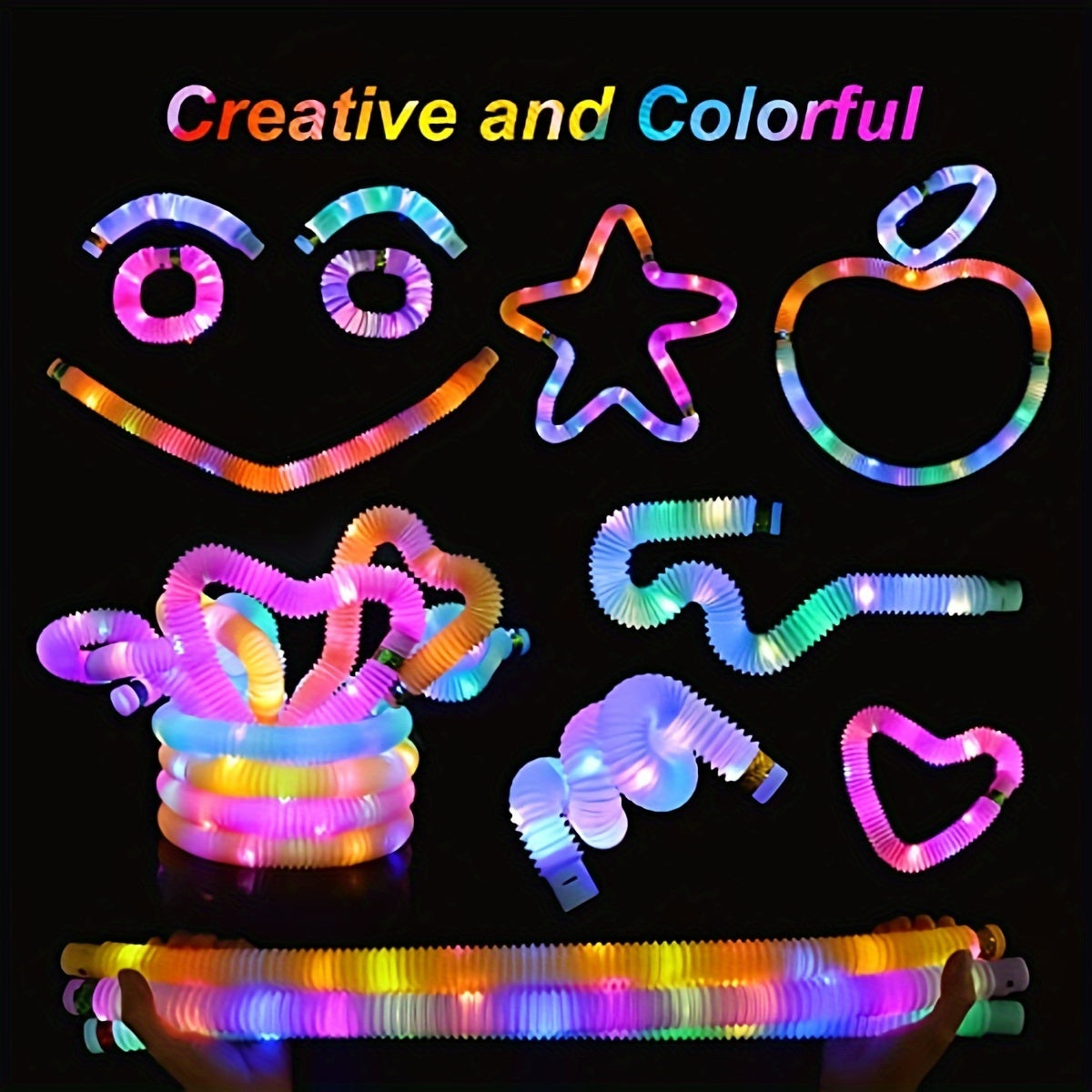 Colorful Light Up Sticks LED Glow Sticks Party Supplies Sensory Toys