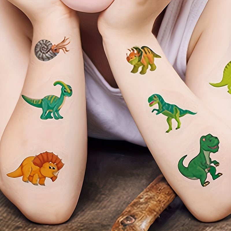 Dinosaur Temporary Tattoo Sticker Pack - Fun Design for Kids