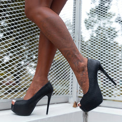 Women's High Stiletto Heel Platform Pumps