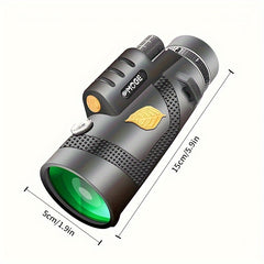 Compact HD Monocular Telescope Clear View For Wildlife Watching Hiking Camping