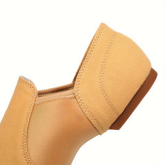 Women's Fabric Closed Toe Dance Shoes Comfortable Non slip Jazz Dancing