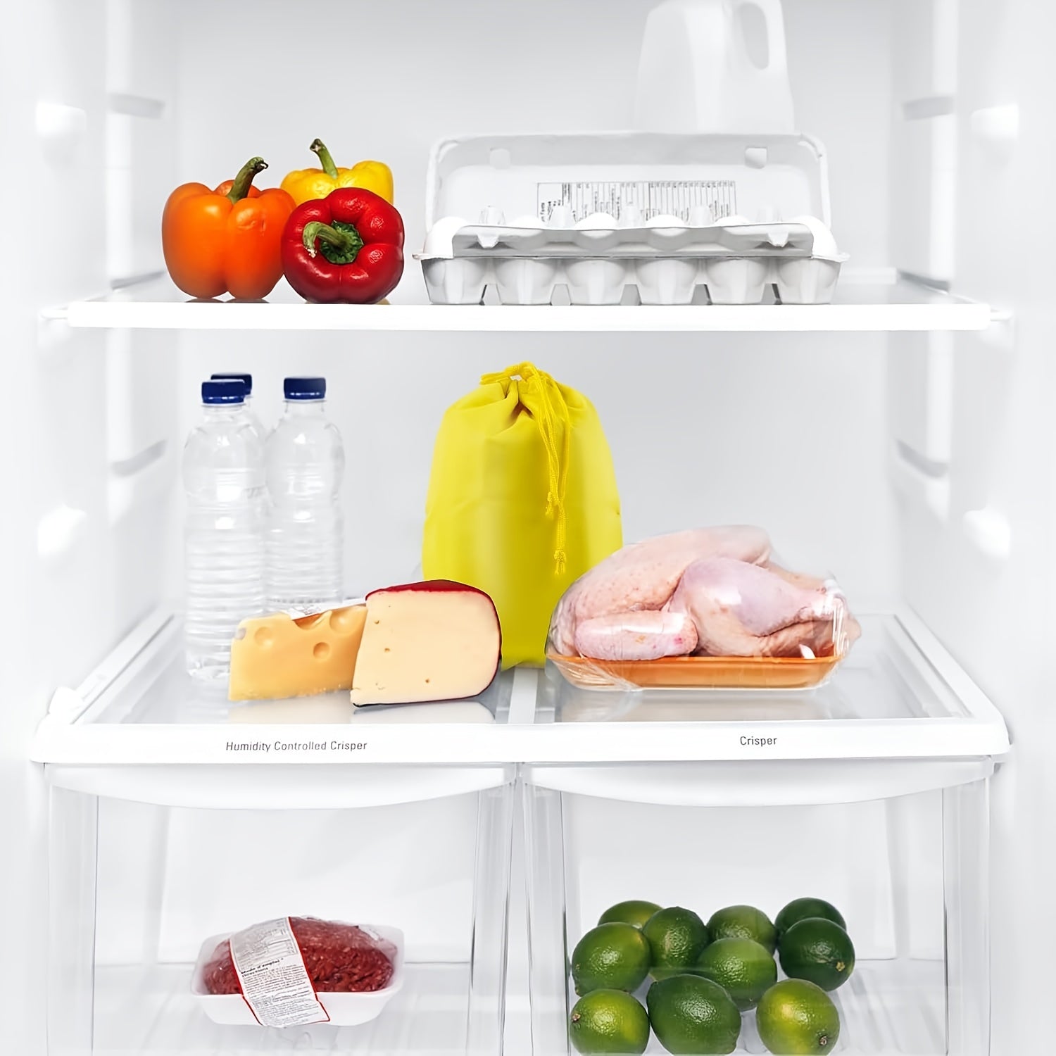 2pcs Yellow Banana Storage Bags Prevent Ripening Freshness Washable Durable