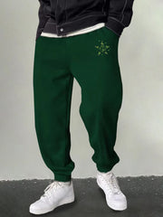 Men's Pentagram Graphic Sweatpants Stretch Drawstring Joggers