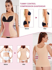 Tummy Control Tank Top Waist Trainer Shaper Open Bust Slimming Cami
