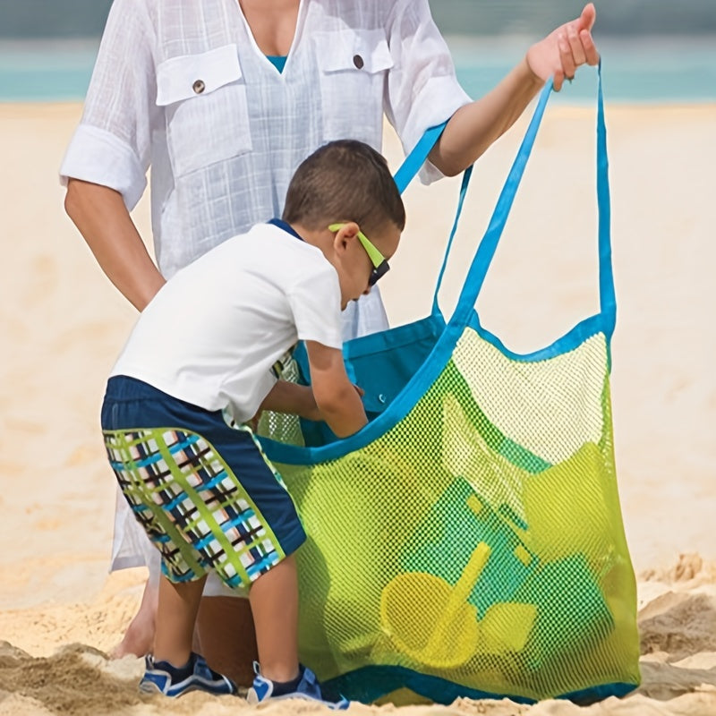 Children's Large Storage Beach Bag Sand Digging Toys Organizer