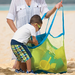 Children's Large Storage Beach Bag Sand Digging Toys Organizer