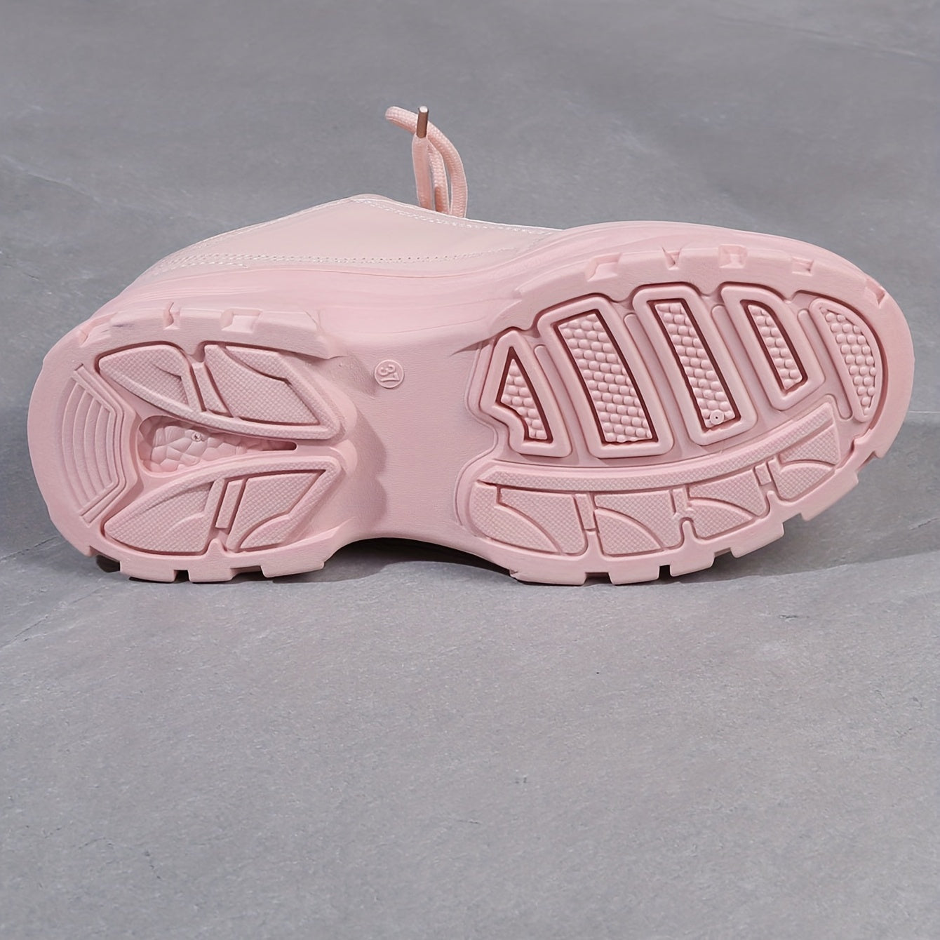 Pink Chunky Sneakers Low Top Platform Sports Shoes