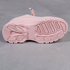 Pink Chunky Sneakers Low Top Platform Sports Shoes