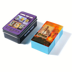 Gilded Edge Tarot Deck & Tin Box Board Game Set