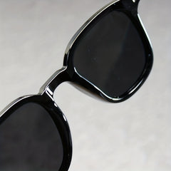 Vintage Polarized Square Sunglasses - Wood Grain UV400 Sun Shades