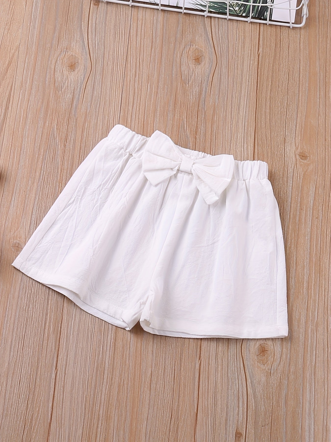 Girls Striped Cami Top & Bow Shorts Set for Summer Party