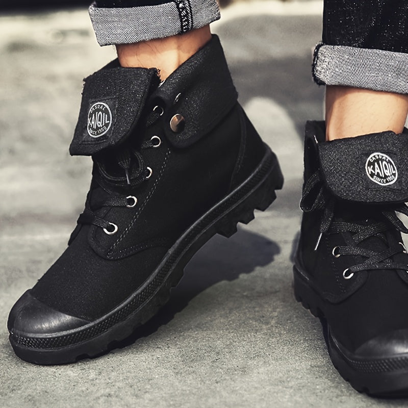 Men's Canvas Lightweight Solid Boots