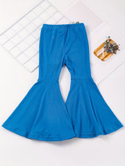 Baby Girls Flare Leg Pants Elastic Waist Toddler Clothes