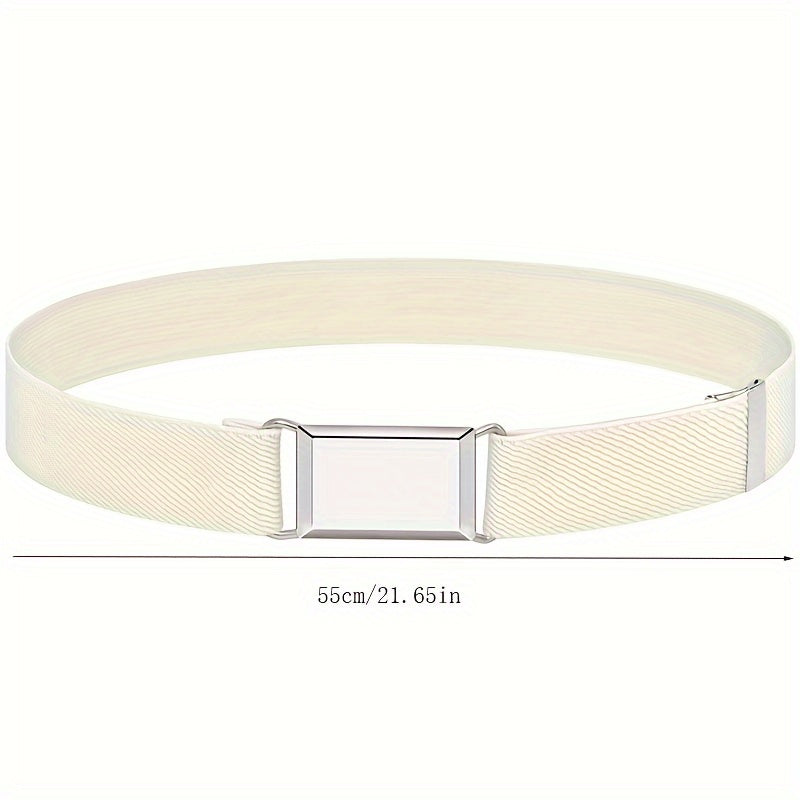 Adjustable Elastic Canvas Belts For Boys Girls Plain Belt Kids Children Daily