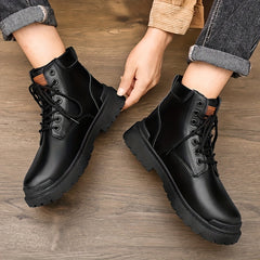 Men's Combat Boots Casual Walking Shoes