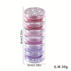 6PCS Christmas Pearl Powder Set Nail Glitter Magic Mirror Cloud Brocade DIY