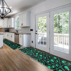 2'X10' Extra Long Skull Runner Rugs Laundry Room Rug Oriental Hallway Rug Runner