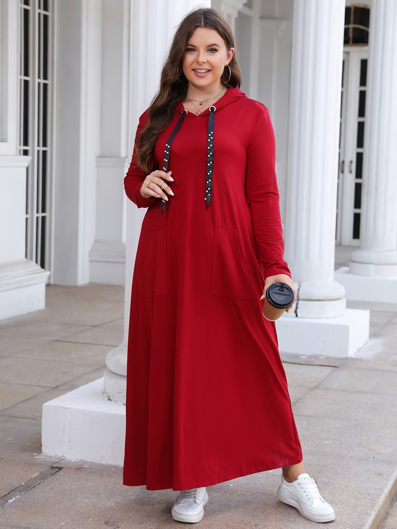 Maxi Hooded Sweatshirt Dress