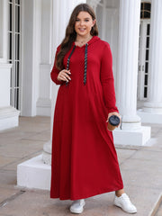 Maxi Hooded Sweatshirt Dress