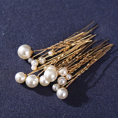 18pcs Faux Pearl U Shaped Hair Clip